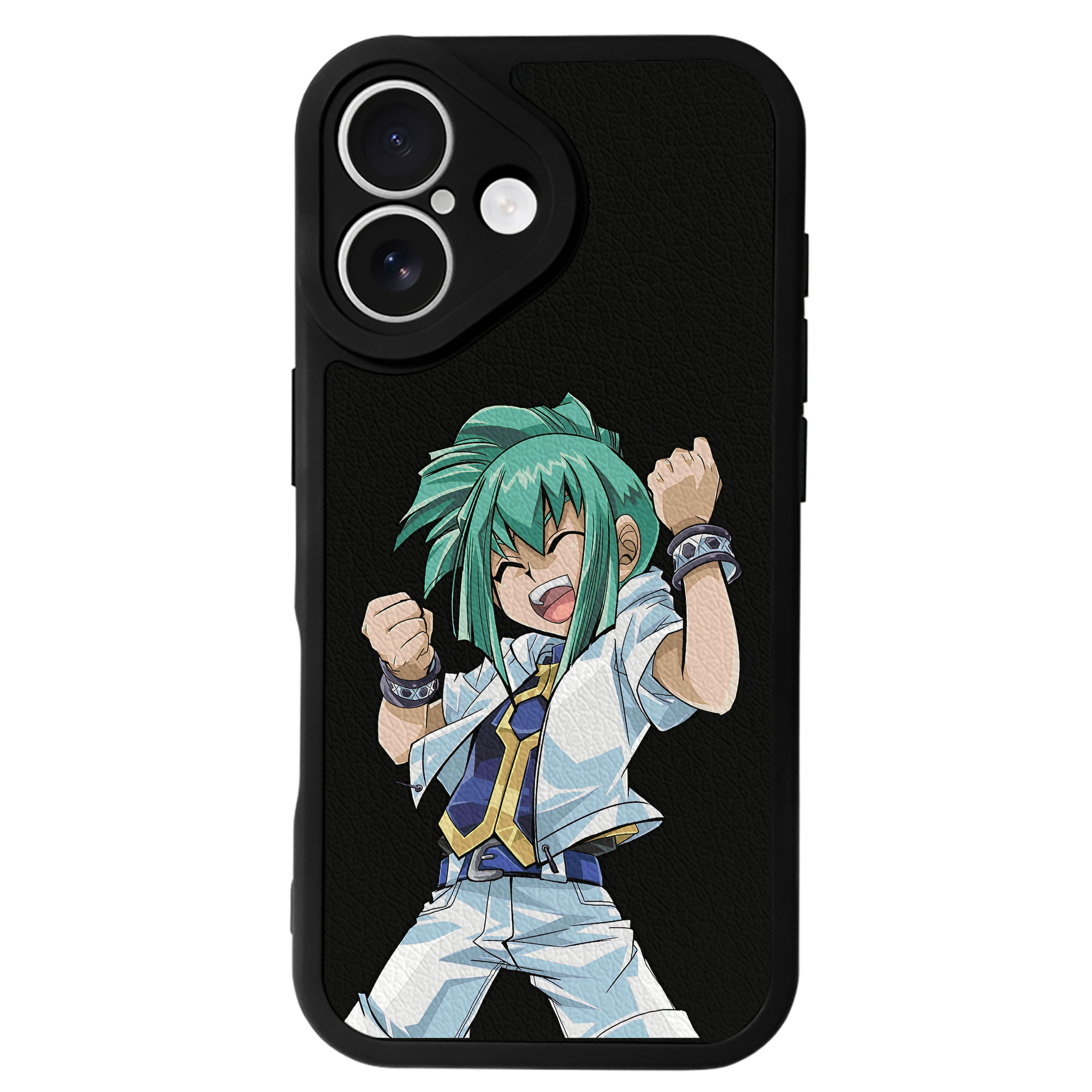 （画像用） 遊☆戯☆王 Yu-Gi-Oh! 【iPhone 16シリーズ対応】シリコンスマホケース（レザー調） 材質：シリコン